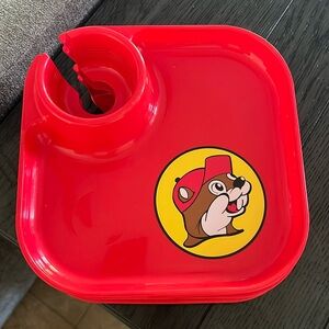 Buckee’s “Party Plates” made to hold your food and a drink!